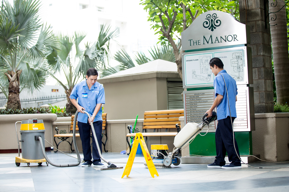 Công việc vệ sinh tòa nhà